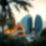 Stunning view of برج الراشدية showcasing its unique architectural design