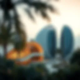 Stunning view of برج الراشدية showcasing its unique architectural design