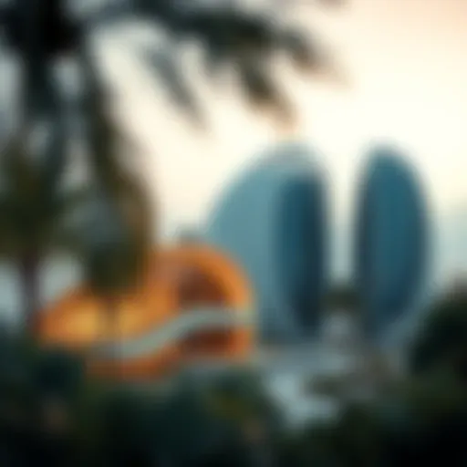 Stunning view of برج الراشدية showcasing its unique architectural design