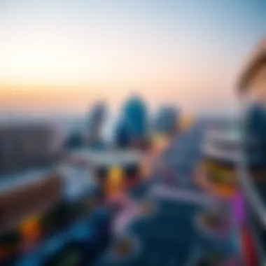 A panoramic view of برجمان, showcasing its vibrant skyline and bustling streets
