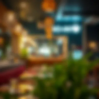 Vibrant atmosphere of a casual eatery