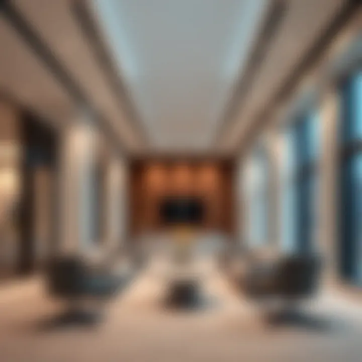 Modern business center office interior