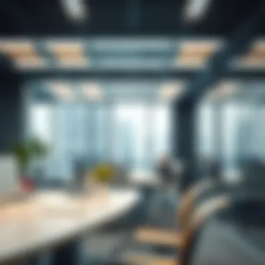 Business center amenities showcasing technology