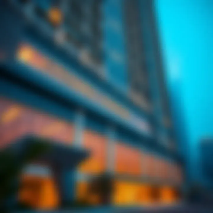 Modern architectural design of Citadel Tower showcasing its facade