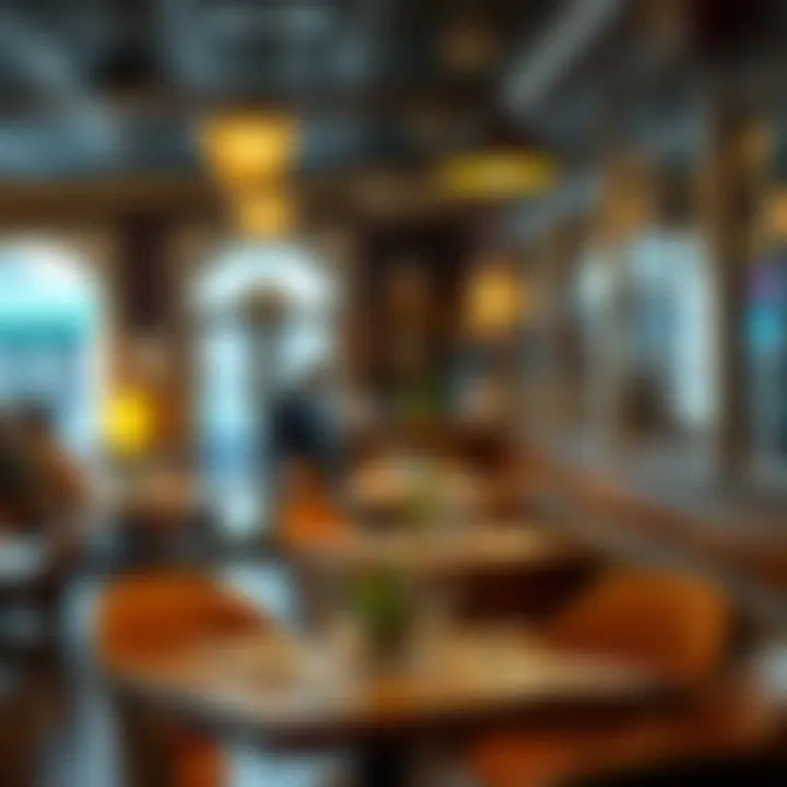 A cozy eatery with a warm ambiance in Bay Square