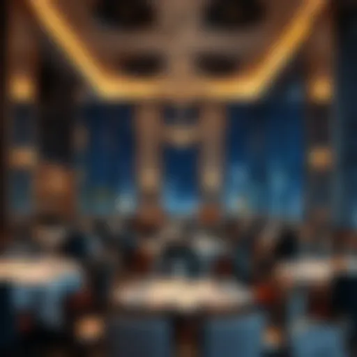 An exquisite dining setting in a luxurious restaurant