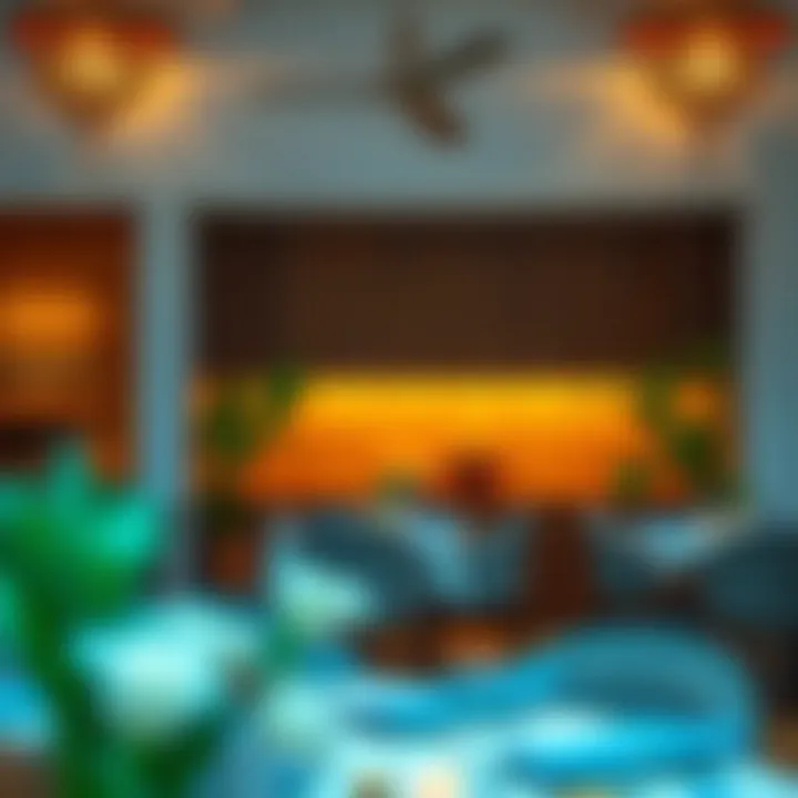 A cozy dining area reflecting local cultural elements