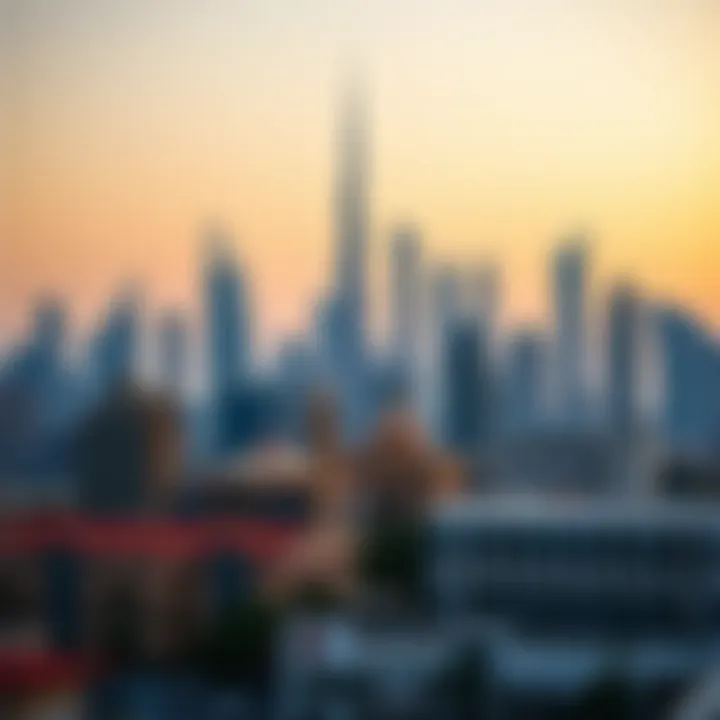 Dubai Skyline: A Blend of Tradition and Modernity Stunning skyline of Dubai showcasing diverse architectural styles