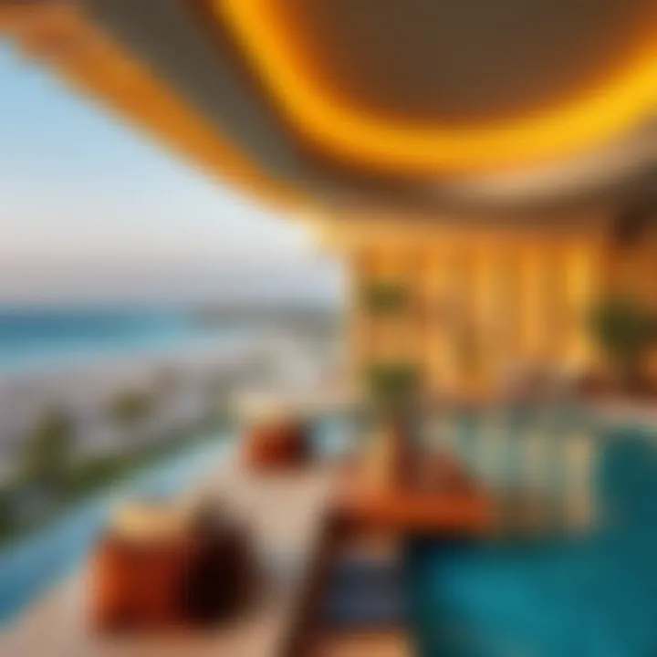 Luxurious Dubai resort with ocean view