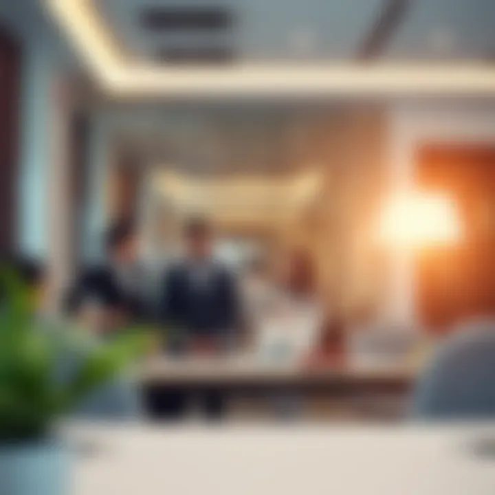 Investing in Dubai's Market Investors discussing opportunities in a real estate office