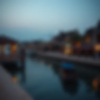 The serene beauty of the Dubai Creek reflecting traditional architecture