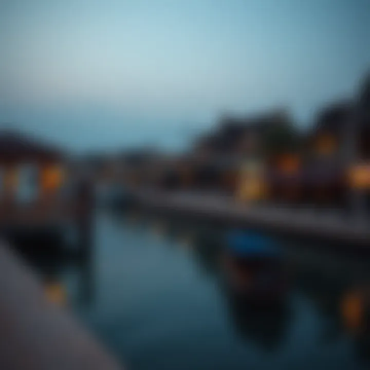 The serene beauty of the Dubai Creek reflecting traditional architecture