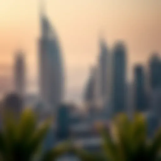 Aerial view of Dubai's skyline showcasing modern architecture
