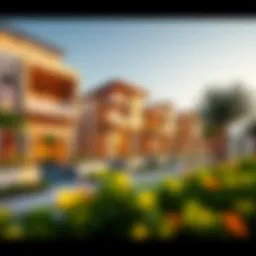 Stunning view of Gold Mile properties showcasing modern architecture and vibrant surroundings