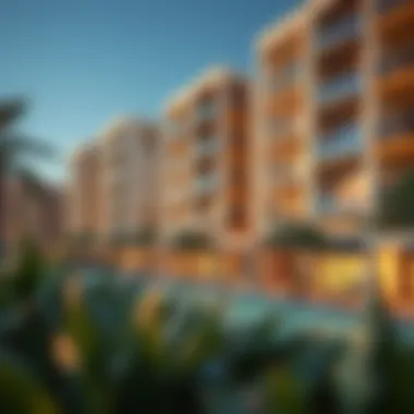 Modern residential complex in Golden Crown area