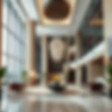 Luxurious Hotel Lobby in Tecom Luxurious hotel lobby showcasing modern design and comfort