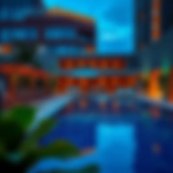 Recreational Amenities in Tecom Hotels Recreational amenities including a pool and fitness center