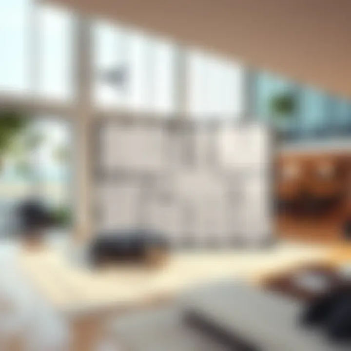 Architectural blueprint showcasing functional beach mansion layout