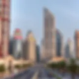 Stunning skyline view of Knightsbridge Dubai showcasing luxury architecture