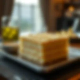 Traditional kunafa presented elegantly