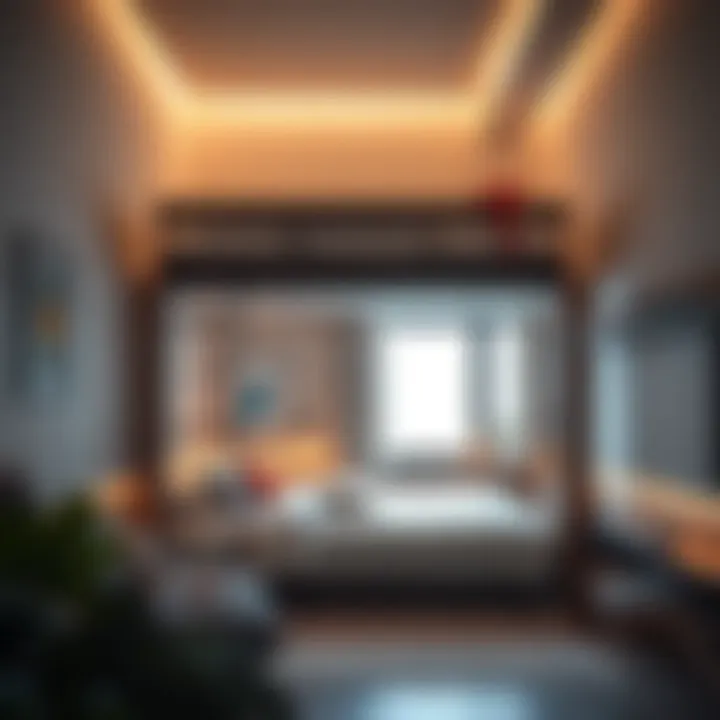 Maximized Floor Space with Loft Beds Space-saving loft bed that maximizes floor area