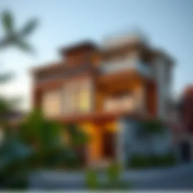 Diverse Properties in Mahzooz A vibrant neighborhood within Mahzooz highlighting diverse property types