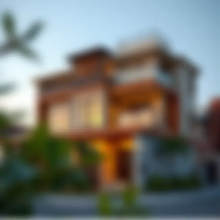 Diverse Properties in Mahzooz A vibrant neighborhood within Mahzooz highlighting diverse property types