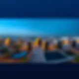 A panoramic view of Mahzooz real estate development showcasing modern architecture