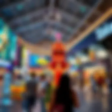 A lively entertainment zone with family-friendly attractions