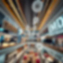 Stunning interior design of a luxury mall in Dubai