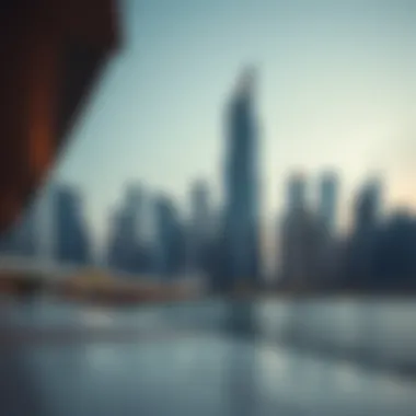 Business Bay Skyline with Marble Arch Tower Business Bay skyline featuring Marble Arch Tower