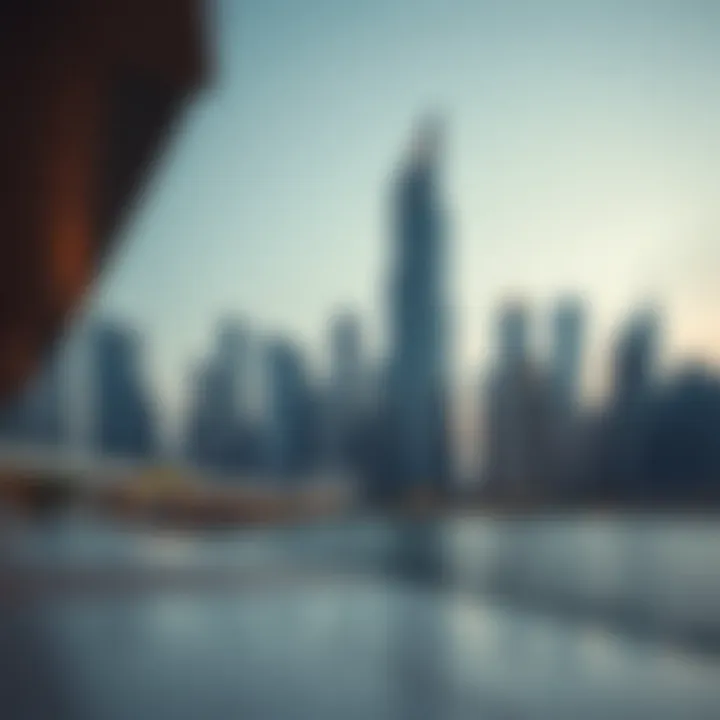 Business Bay Skyline with Marble Arch Tower Business Bay skyline featuring Marble Arch Tower