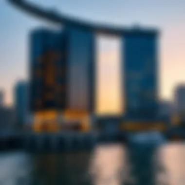 Scenic waterfront view from Marina Quays North Tower