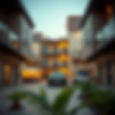 Local market illustrating rental prices and amenities