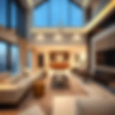 Spacious living area within a Muhaisnah villa