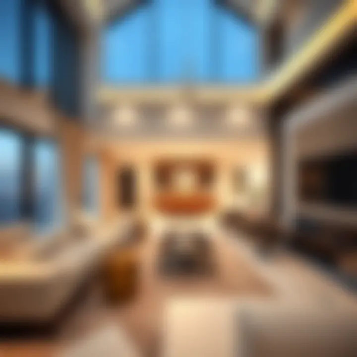 Spacious living area within a Muhaisnah villa