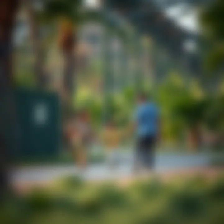 Family enjoying recreational activities in Mushrif National Park