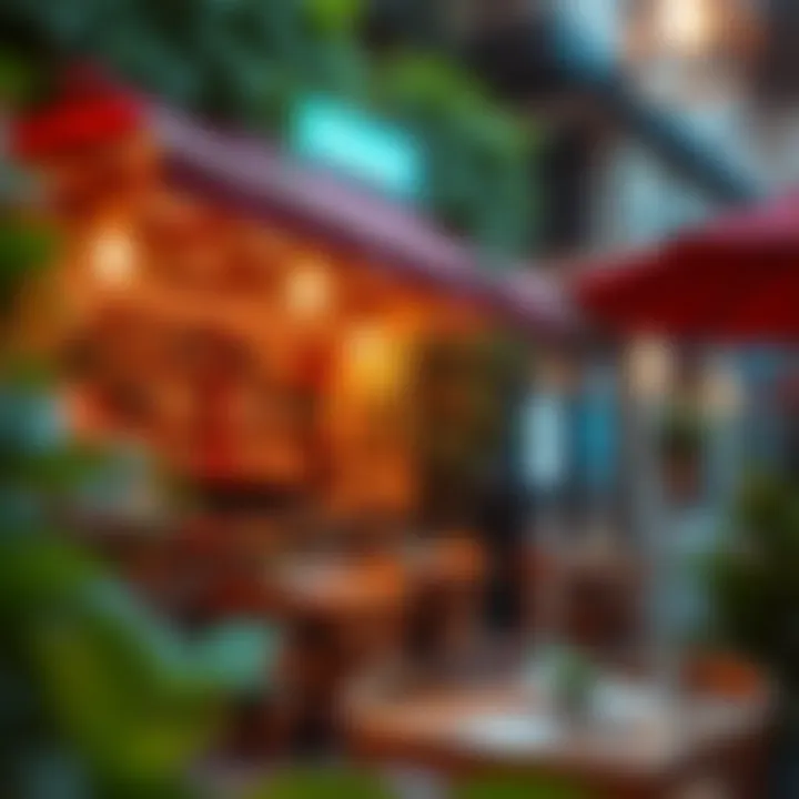 A cozy neighborhood restaurant atmosphere