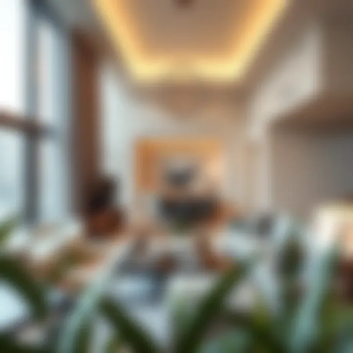 Luxury Apartment Render in Nshama Render of a luxury apartment within Nshama, highlighting innovative interior design