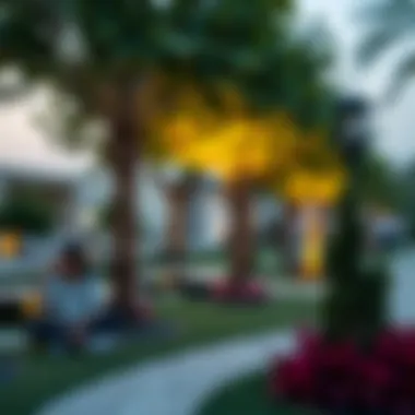 Community park in Discovery Gardens, Dubai