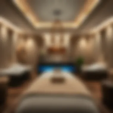 A Sanctuary of Relaxation Luxurious spa treatment room designed for relaxation