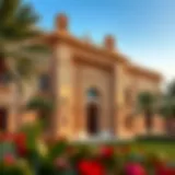 Exterior view of Qasr Al Watan showcasing its grand architecture