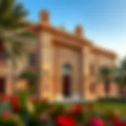 Exterior view of Qasr Al Watan showcasing its grand architecture