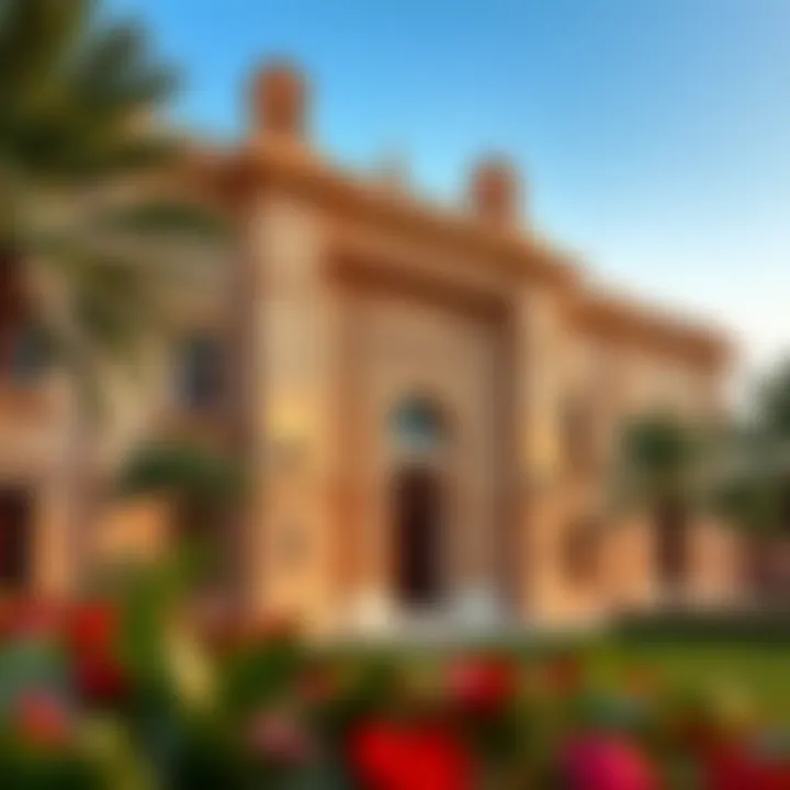 Exterior view of Qasr Al Watan showcasing its grand architecture