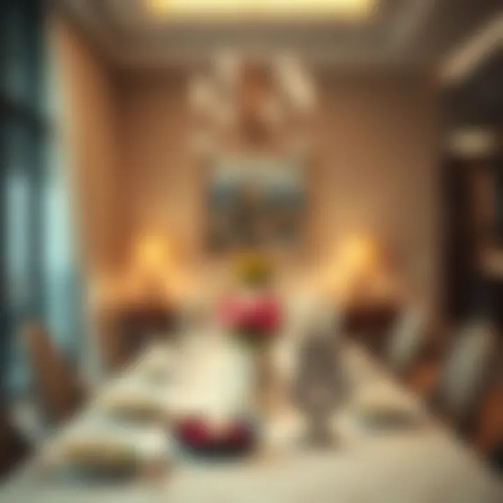 An elegant dining setup reflecting the spirit of Ramadan in a Dubai home