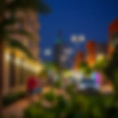 Vibrant Community Life Around Al Khail Gate Studio Community environment surrounding Al Khail Gate Studio