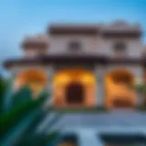 Serene villa exterior in Al Rahmania showcasing traditional architecture