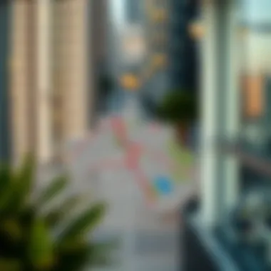Popular Neighborhoods for Rentals Map highlighting popular neighborhoods for room rentals in Dubai
