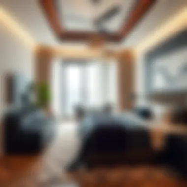 Stylish Room Interior Available for Rent Interior of a stylish room available for rent in Dubai