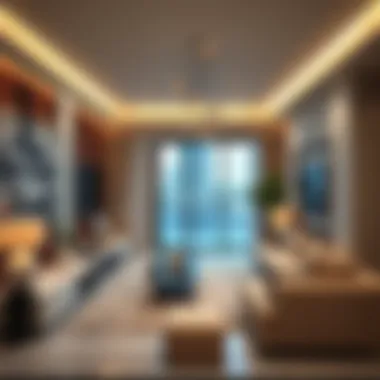 Luxurious interior of a modern apartment in Silicon Oasis